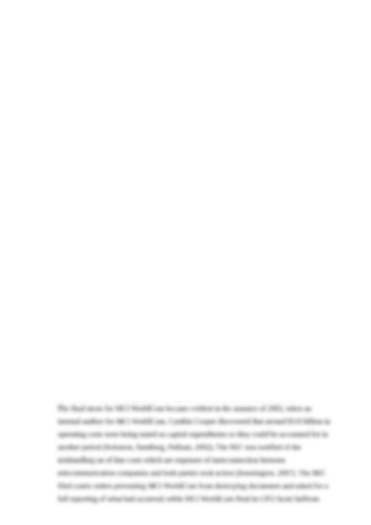 Effects of worldcom scandal picture