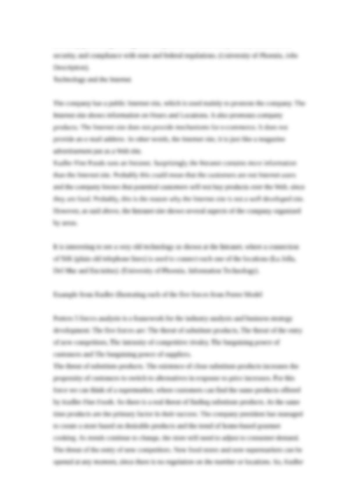 Kudler fine foods innovations essay example 07 picture