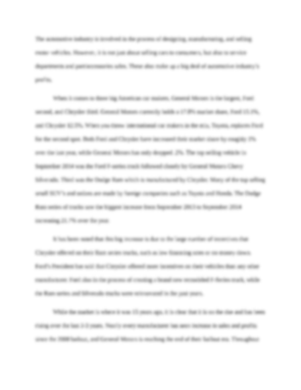 ford motor company research paper pdf
