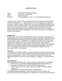 Recommendations for MTL, Inc.&rsquo;s Potential Assets Disposal