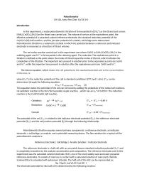 Potentiometric Titration