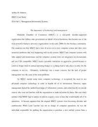 Midsouth Chamber of Commerce (MSCC) Case Study