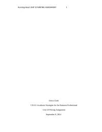 CS113 Academic Strategies for the Business Professional