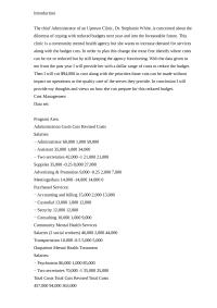 Cost Management IntroductionThe