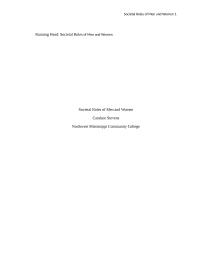 Societal Roles of Men and Women