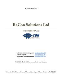 Business Plan for  FPGA Company