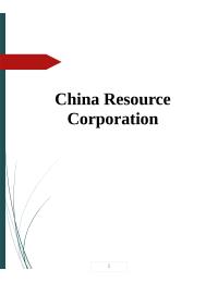 China Resource Corporation Case Study