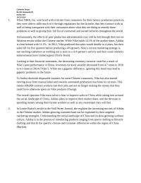 Nike Problem Analysis