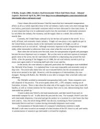 Abstract Rail Intermodal: Where Rail Meets Road