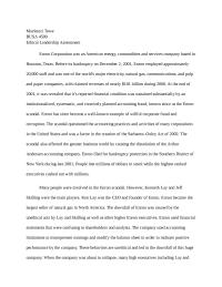 Enron Assesment