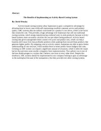 Abstract on ABC systems
