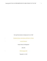 Age Discrimination Act