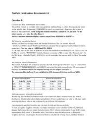 Portfolio construction. Investments 3.4