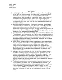 Busines Law answers