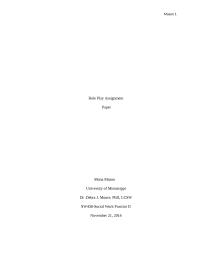 Role Play Paper