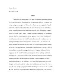 eulogy
