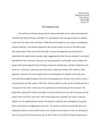 The complain letter