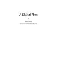 A Digital Firm