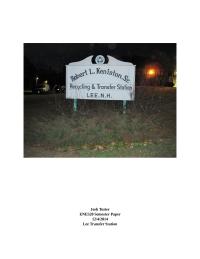 Lee Transfer Station Report