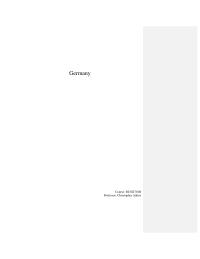 Germany – International Business Country Analysis