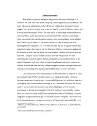 Captive Insurance