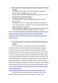 Mkt 1 When the Bank of Japan expanded