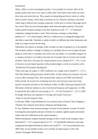 Starkbucks-Strategy Management