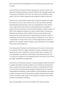 Mass Production And The Beginnings Of Scientific Management