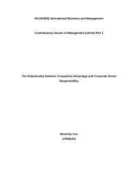 Contemporary Management
