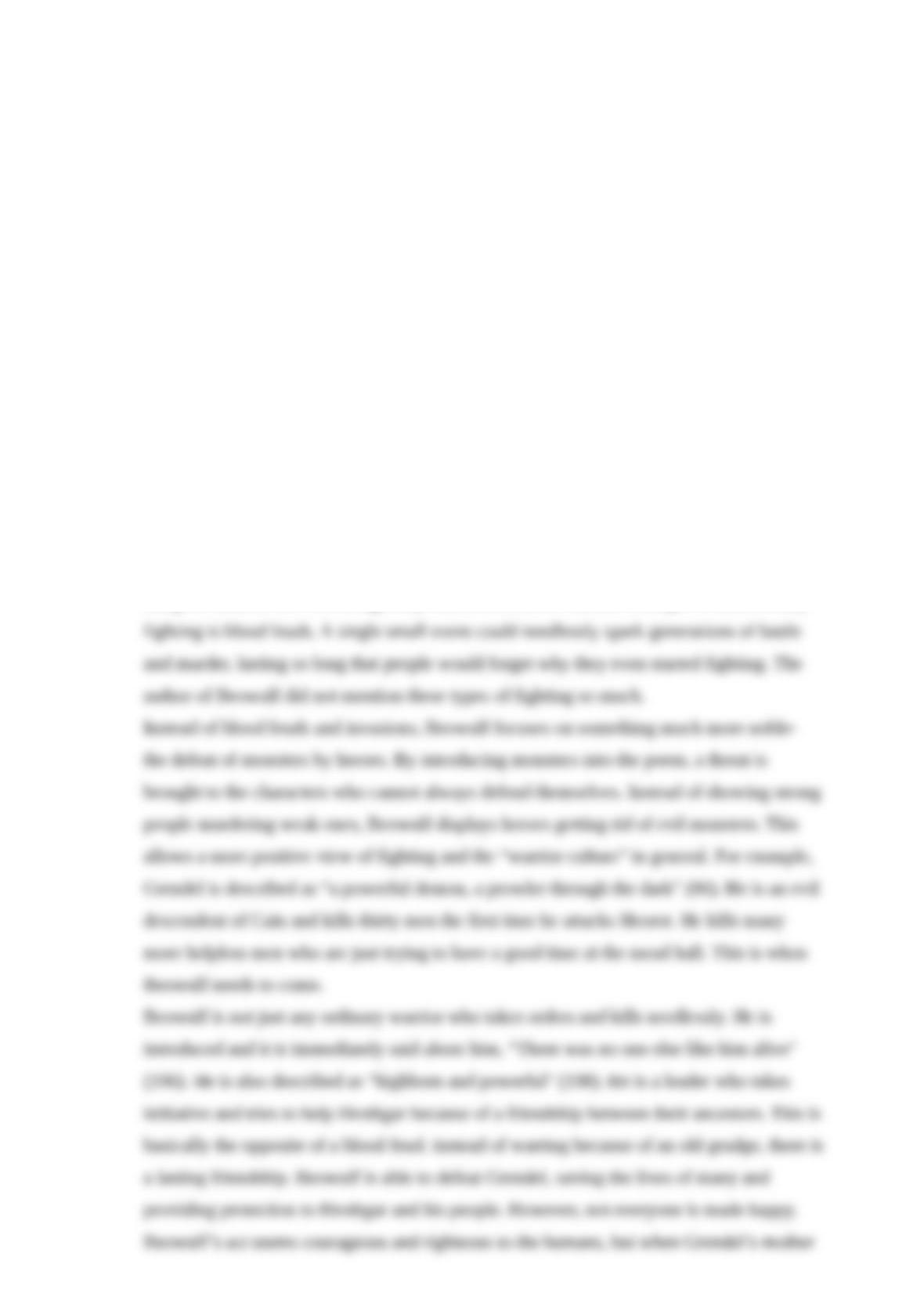 What do the monsters in beowulf symbolize picture