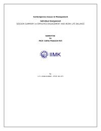 Contemporary Issues in Management