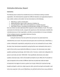 Motivation Behaviour Research Paper
