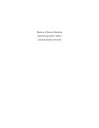 Business to Business Marketing