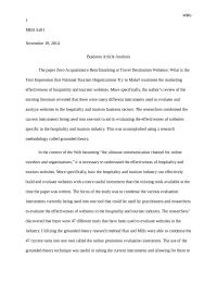 Business Article Analysis