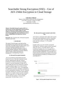 Searchable Strong Encryption