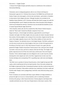 Knights Templar and International Banking