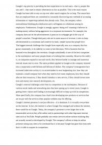 Google- Corporate Analysis