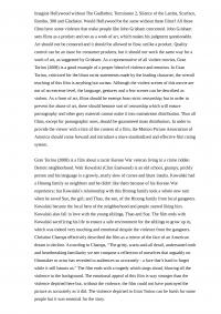 Violent Films, Society and Role of MPAA