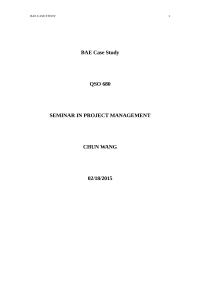 BAE case study