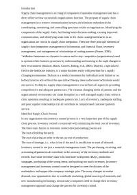 Supply Chain Management