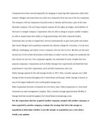 Mergers and acquisitions