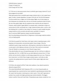 Green Energy and Free Trade
