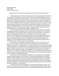 Debate five drivers of the internationalization of business