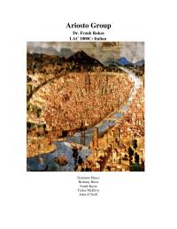 Language And Culture Ariosto