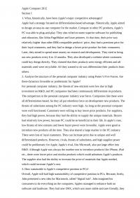 management strategy apple case analysis