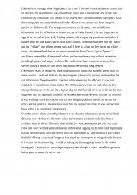 Criminal justice internship