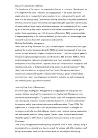 Total Quality Management Impact