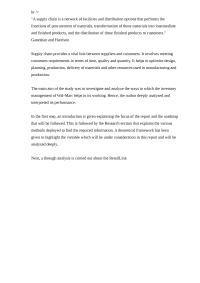 Walmart-Supply Chain Management