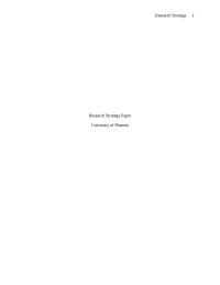 Research Strategy