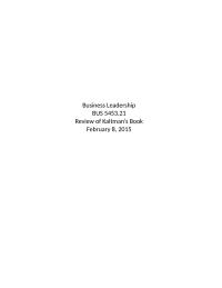 Leadership against overwhelming odds